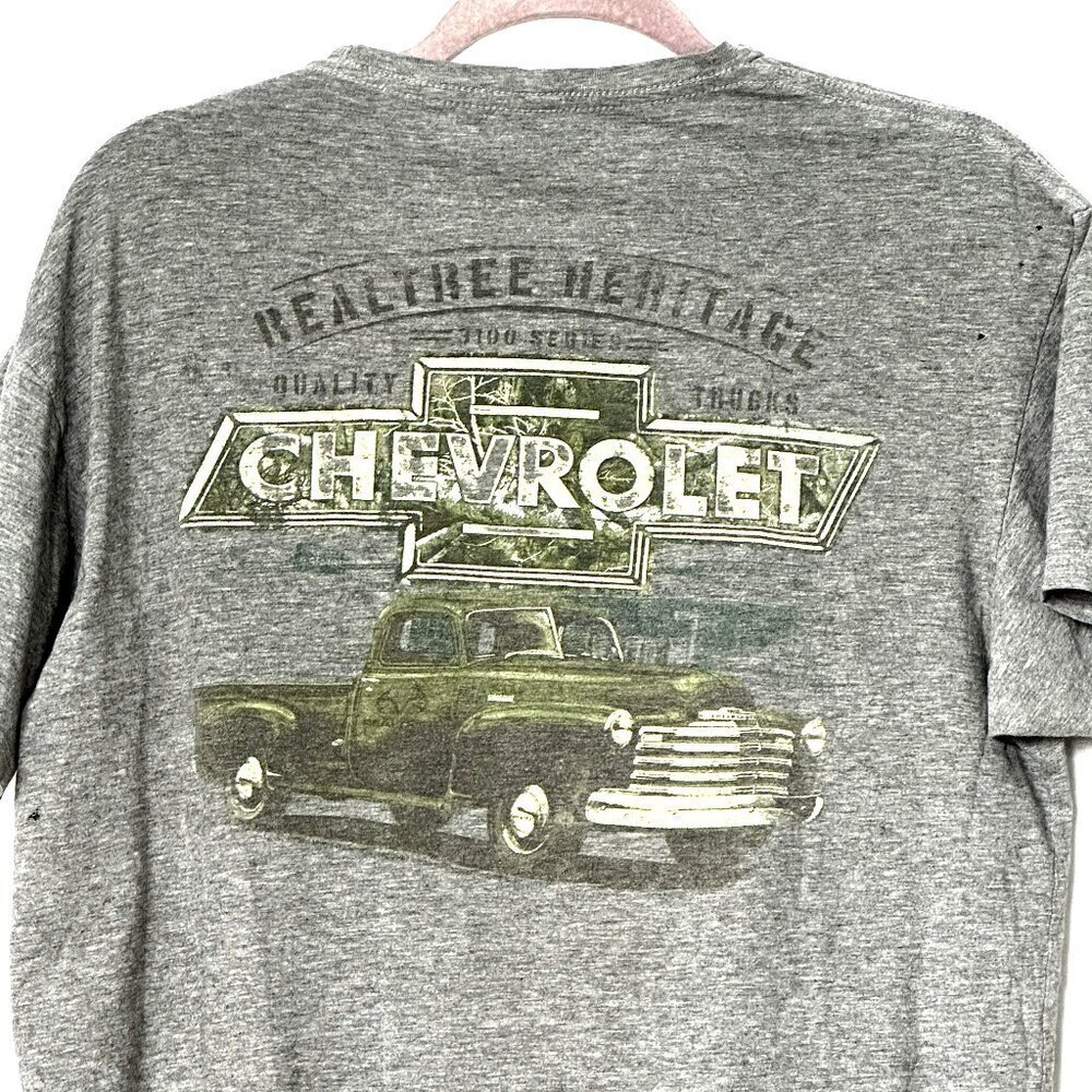 Vintage Chevrolet Tee Grey Size Large